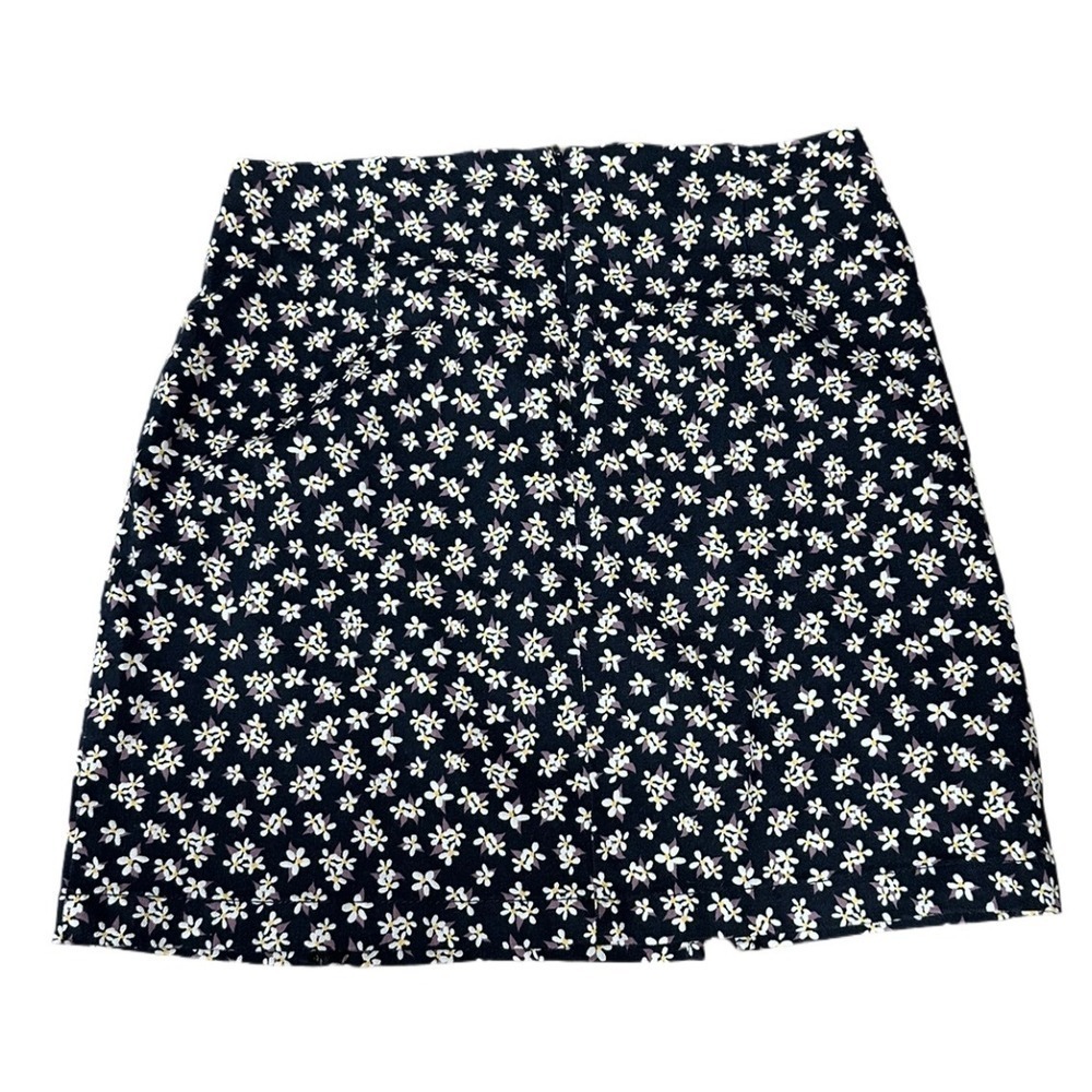 Aeropostale Notched Hem Mini Skirt Size Small Daisy Floral Print Preppy - Picture 3 of 5